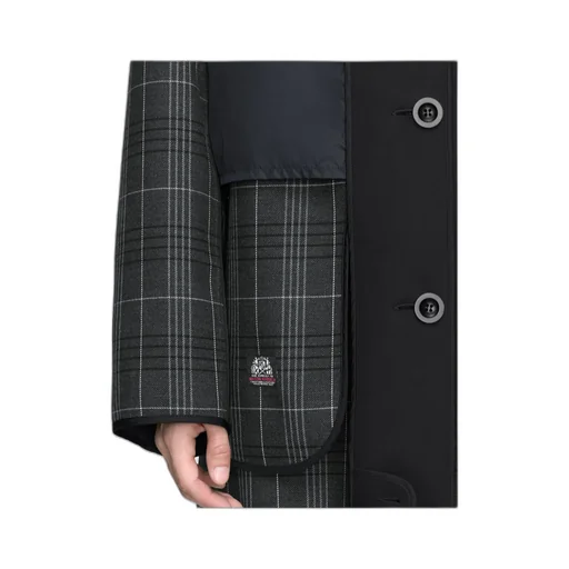 Reversible Checked Coat