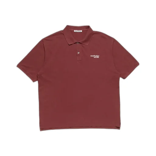 Acne Studios Washed Logo Polo Shirt