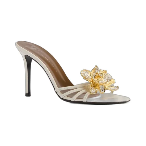 Giuseppe Zanotti Orchid Crystal 90 Mules