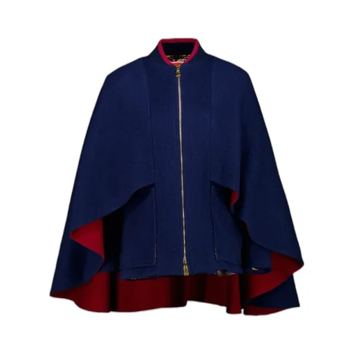Double-Layered Cape Coat