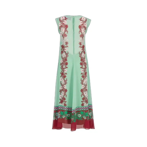 Floral Silk Midi Dress