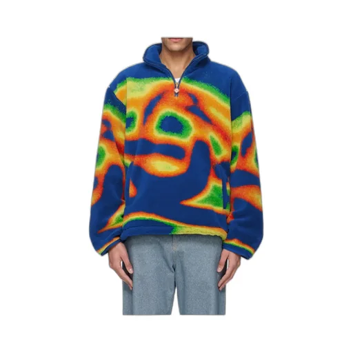 Half-Zip Long-Sleeved Casual Jacket