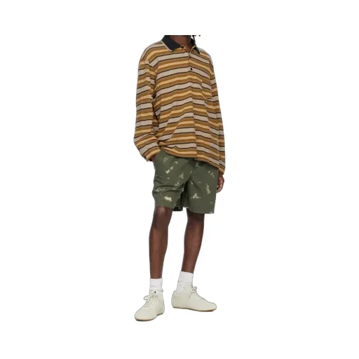 Plastron Striped Polo Shirt
