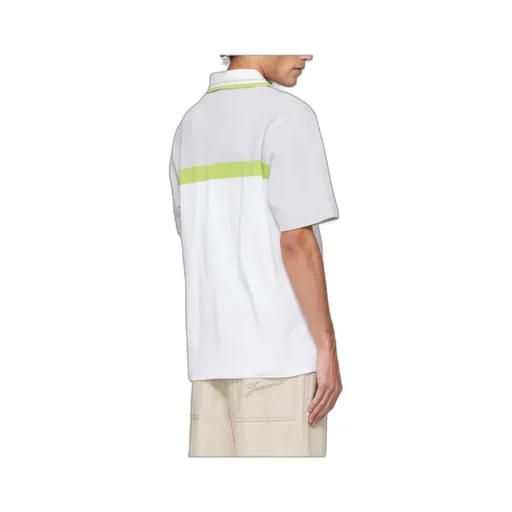 Striped Short-Sleeved Polo Shirt