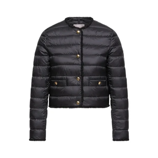Fleurs Bouclé-Trimmed Short Down Jacket