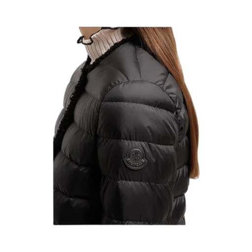 Fleurs Bouclé-Trimmed Short Down Jacket