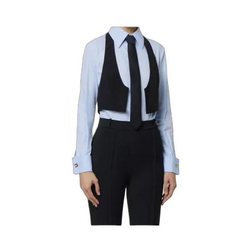 Cotton Shirt With Tie And Waistcoat