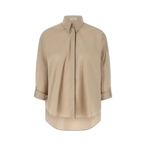 Brunello Cucinelli Monili Detailed Long-Sleeved Shirt