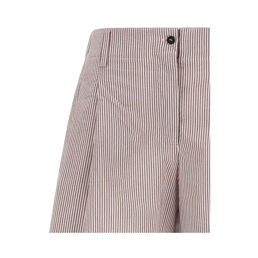 Brunello Cucinelli Striped Wide-Leg Shorts