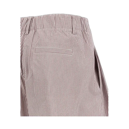 Brunello Cucinelli Striped Wide-Leg Shorts