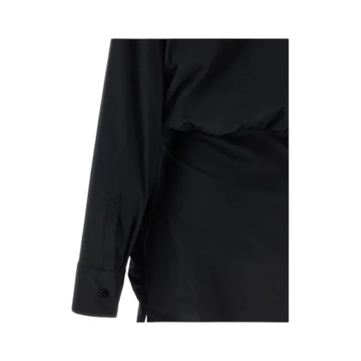 Double Layer Asymmetrical Shirt Dress