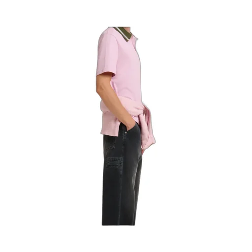 Marni Piqué Striped Polo Shirt