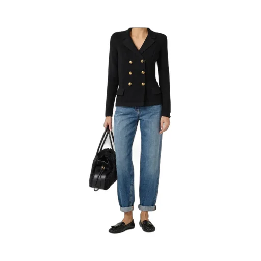 Knit Jacket With Jewel Buttons