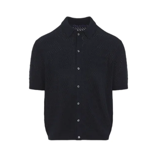 Ralph Lauren Openwork Polo Knit Top
