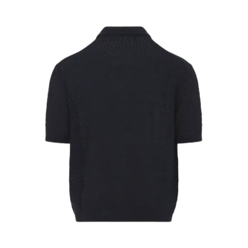 Ralph Lauren Openwork Polo Knit Top