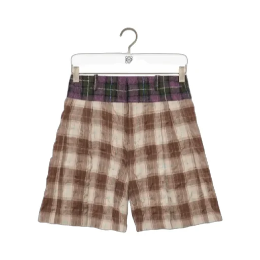 Shorts In Wool And Cotton
