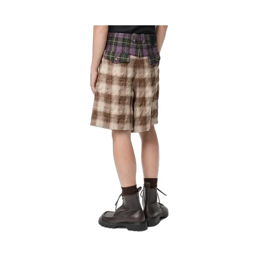 Shorts In Wool And Cotton