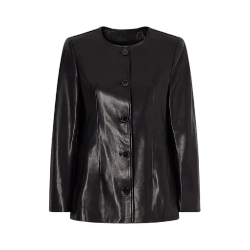 Maud Paneled Leather Jacket