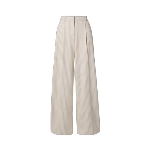 Jacquard Wide-Leg Casual Pants