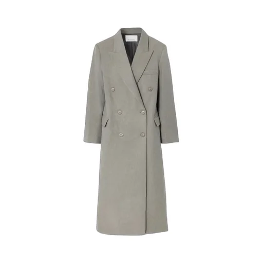 Jane Double-Breasted Twill Coat