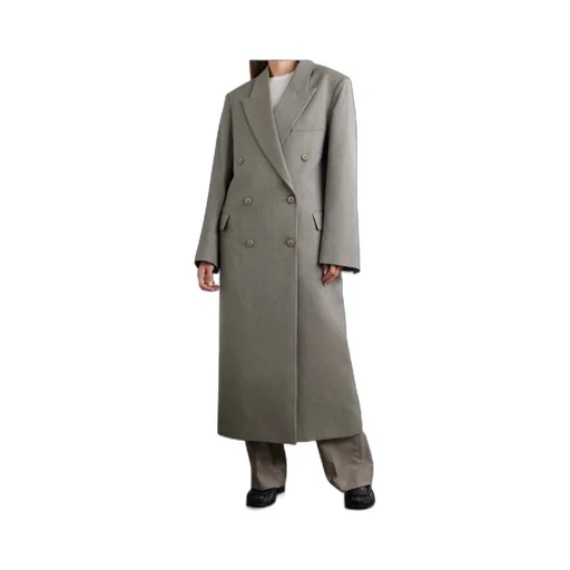 Jane Double-Breasted Twill Coat