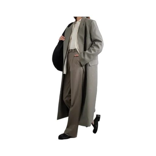 Jane Double-Breasted Twill Coat
