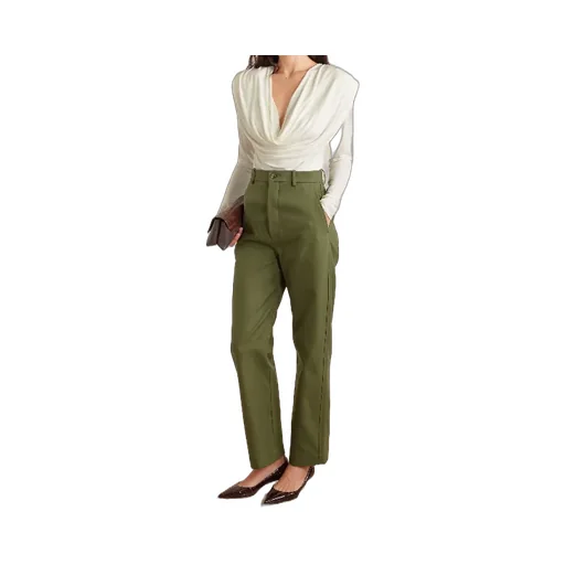 Wardrobe.Nyc Evening Cowl Neck Draped Blouse