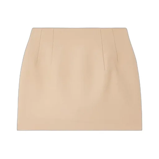 Contour Wool Mini Skirt