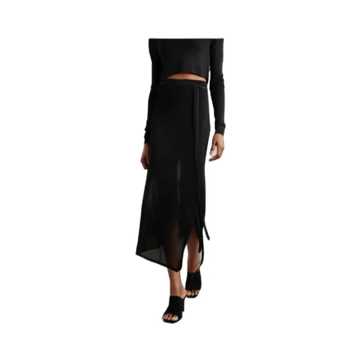 Alsen Knitted Midi Wrap Skirt