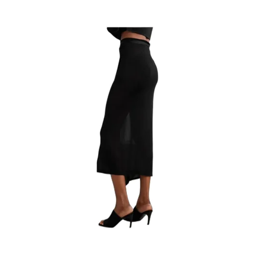 Alsen Knitted Midi Wrap Skirt