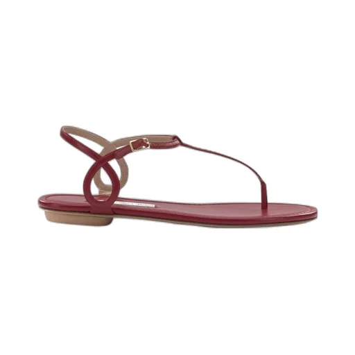 Aquazzura Buckle Detailed Open Toe Sandals