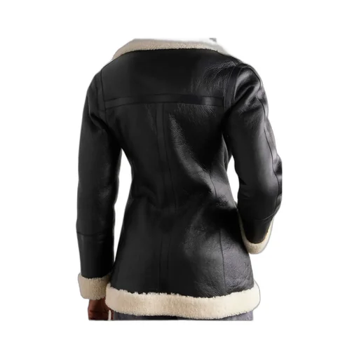Double Breasted Leather Jacket