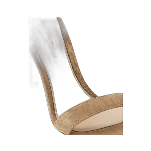 Logo Buckle High-Heeled Sandals