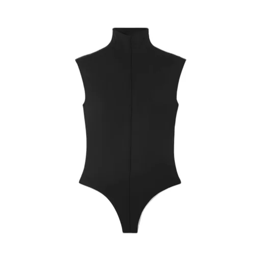 Stretch Knit Turtleneck Bodysuit