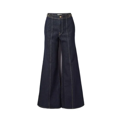 High-Waisted Flared Jeans