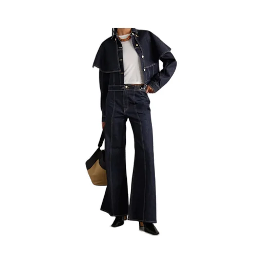 High-Waisted Flared Jeans