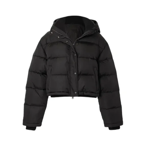 Hooded Quilted Down Jacket