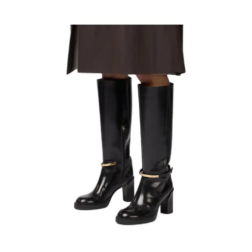 80Mm Leather Boots