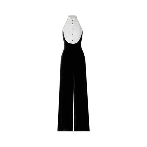 Illeana Two-Tone And Halterneck Jumpsuit