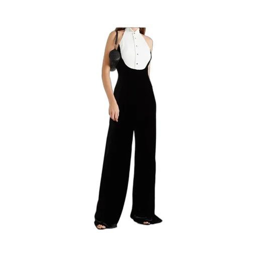 Illeana Two-Tone And Halterneck Jumpsuit