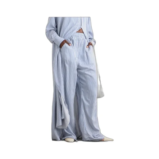 Mirca Striped Wide-Leg Pants