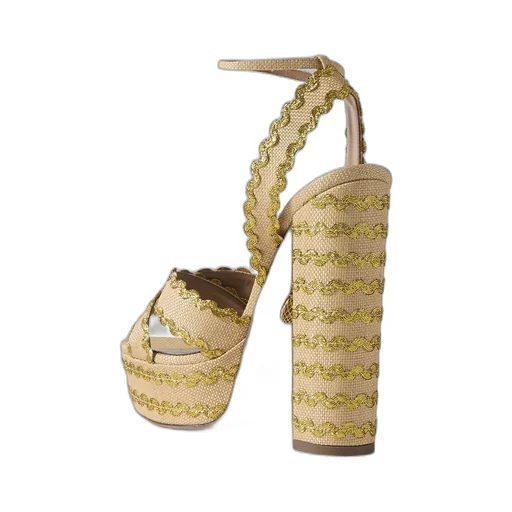 Open-Toed High-Heeled Sandals