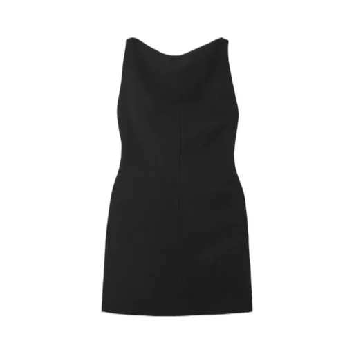 Alessa Open-Back Crepe Mini Dress