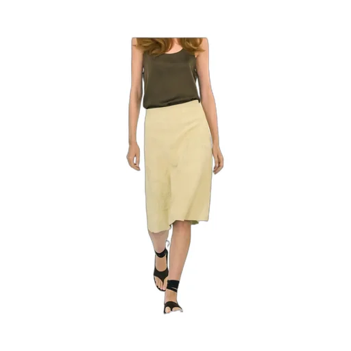 Dafne Embellished Suede Midi Skirt