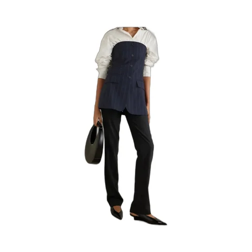 Sunny Strapless Striped Twill Vest