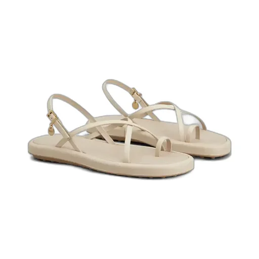 Cross-Strap Flat Sandals