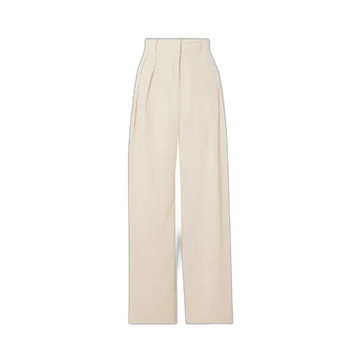 Tansy Pleated Pinstriped Pants