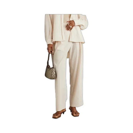 Tansy Pleated Pinstriped Pants