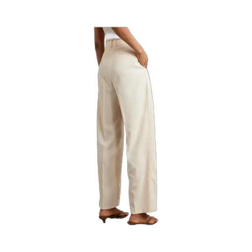 Tansy Pleated Pinstriped Pants