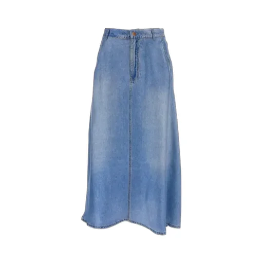 Belted A-Line Skirt